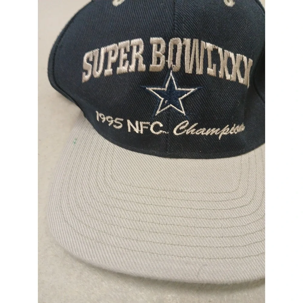 Vtg Dallas Cowboys 1995 Super Bowl  XXVII NFC Champions  SnapBack Cap Hat!!